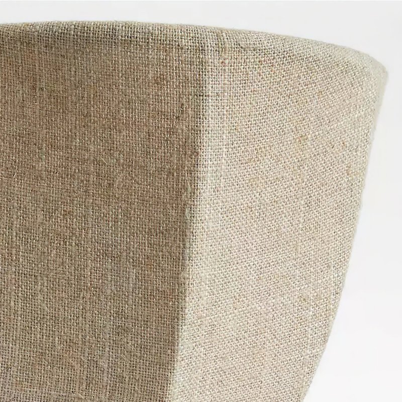Close view of Fablune linen fabric texture