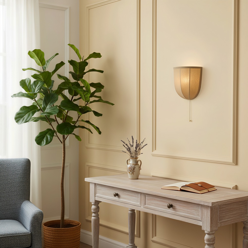 Fablune wall light styled in a customer room