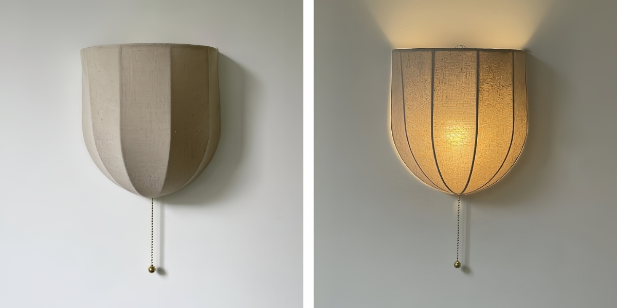 Fablune wall lamp light comparison