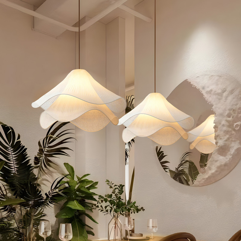 Ethereal Bloom pendant lights in an elegant dining space