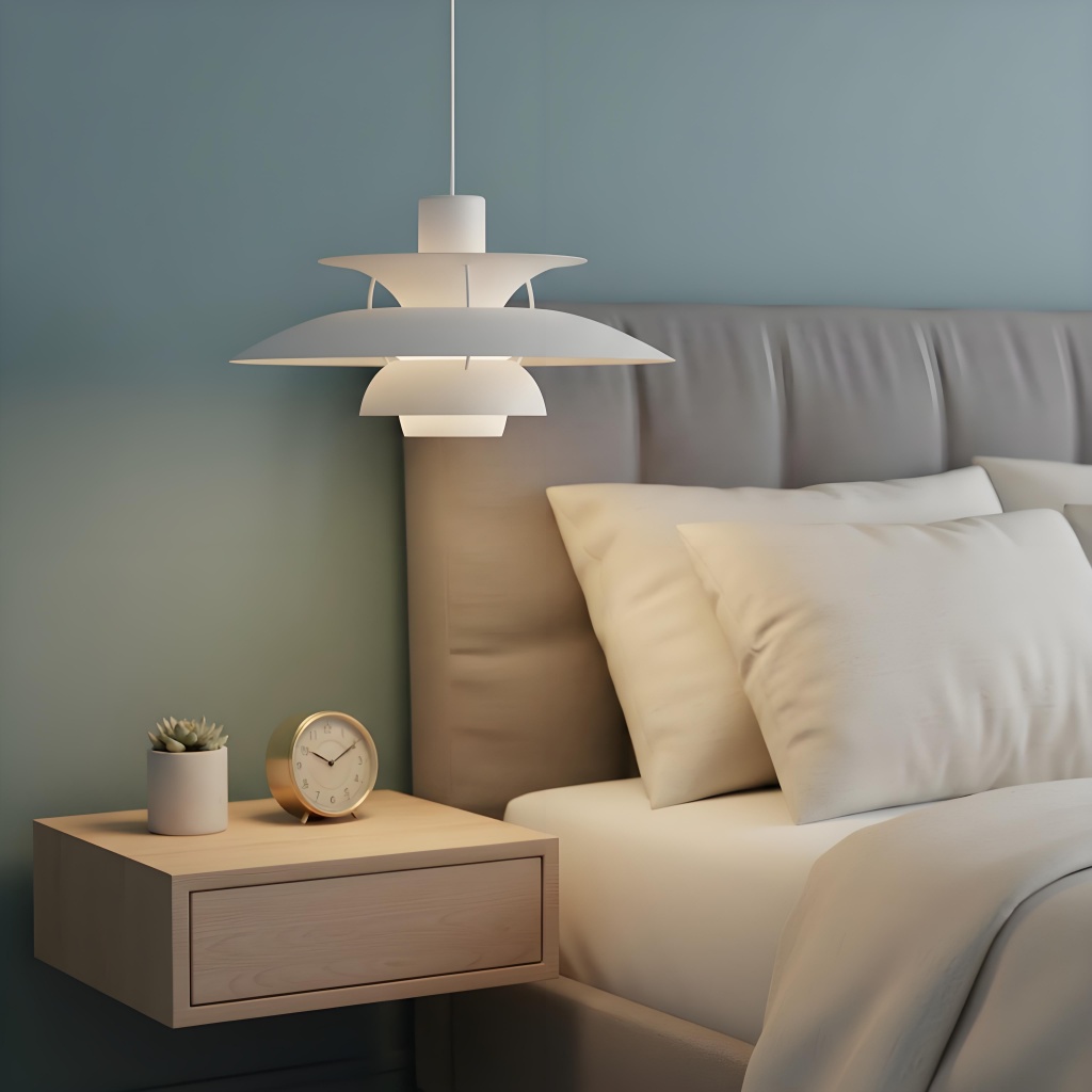 Pendant light above round table