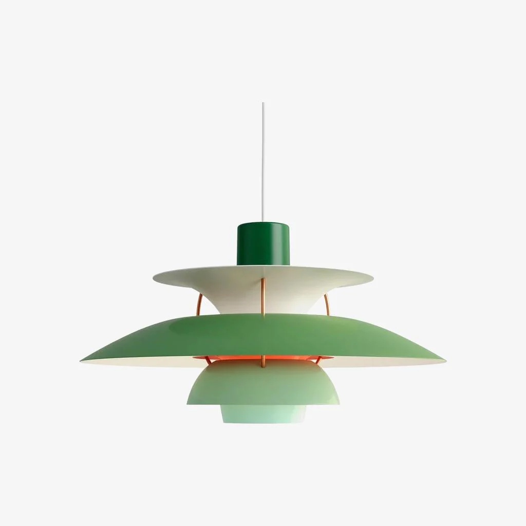 Green pendant light finish