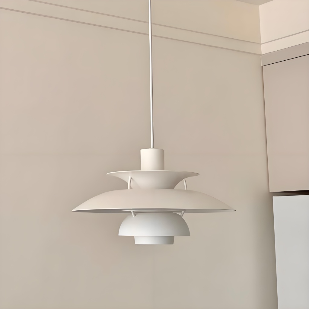 White pendant light minimal interior