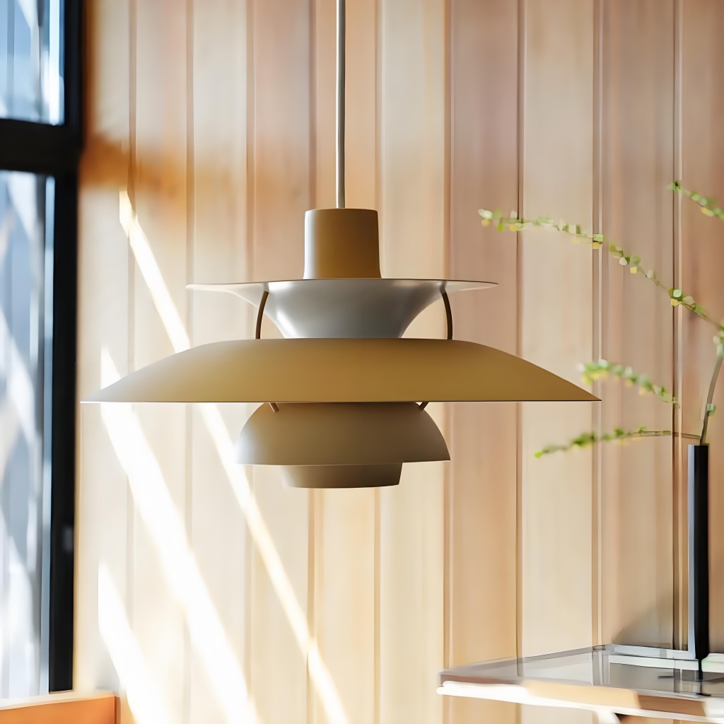 Pendant light in sunlit interior