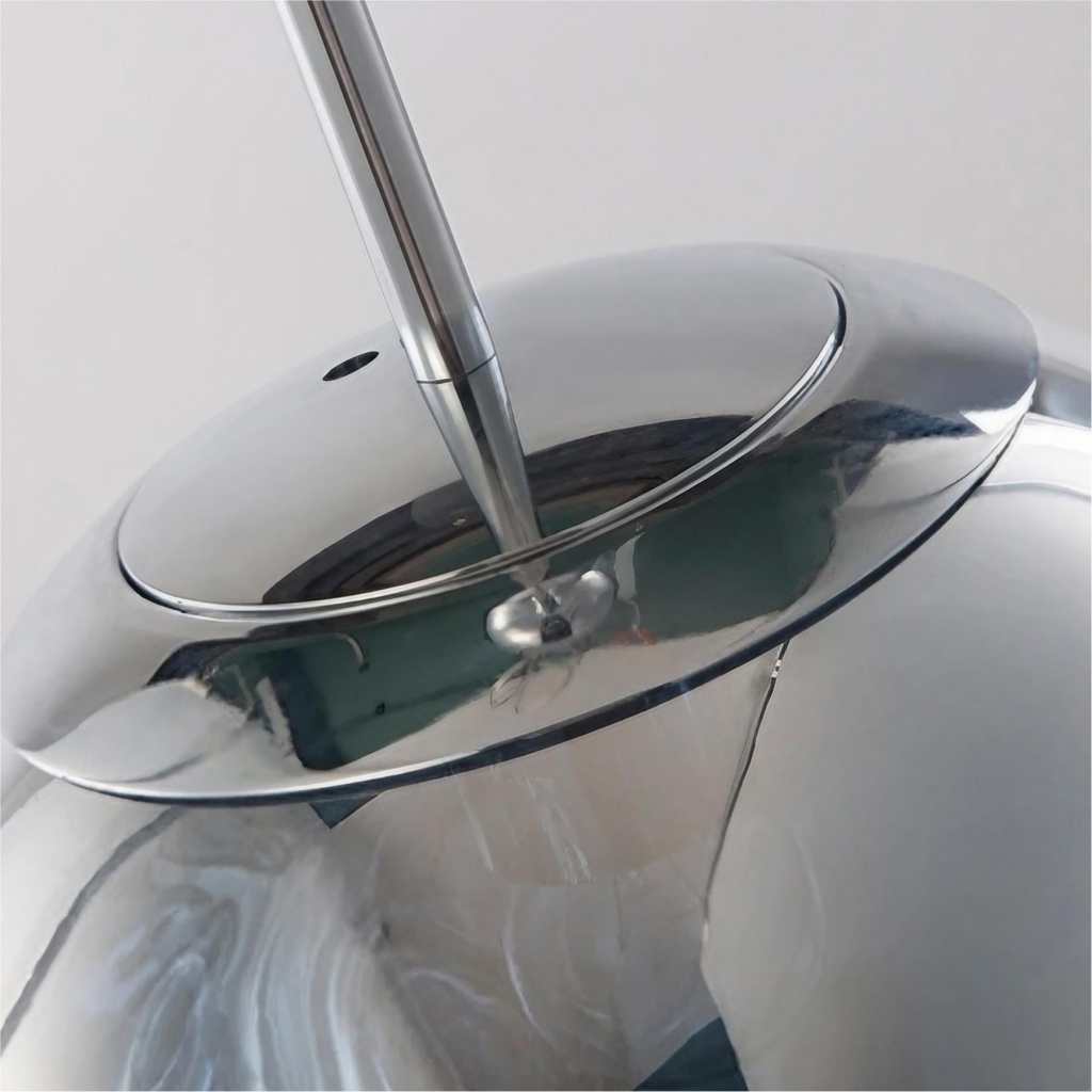 Close view of smoke gray Glyador pendant surface