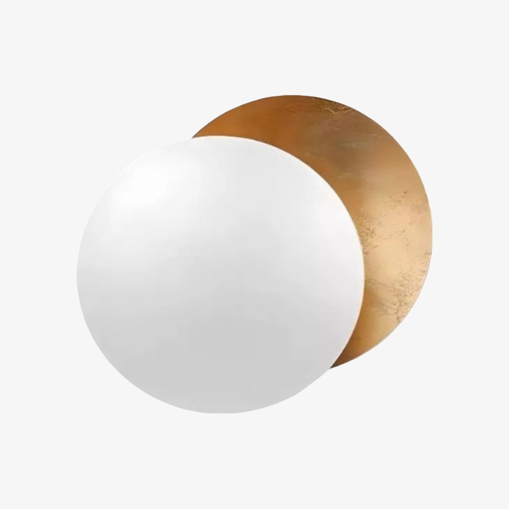 White gold finish Discola wall light