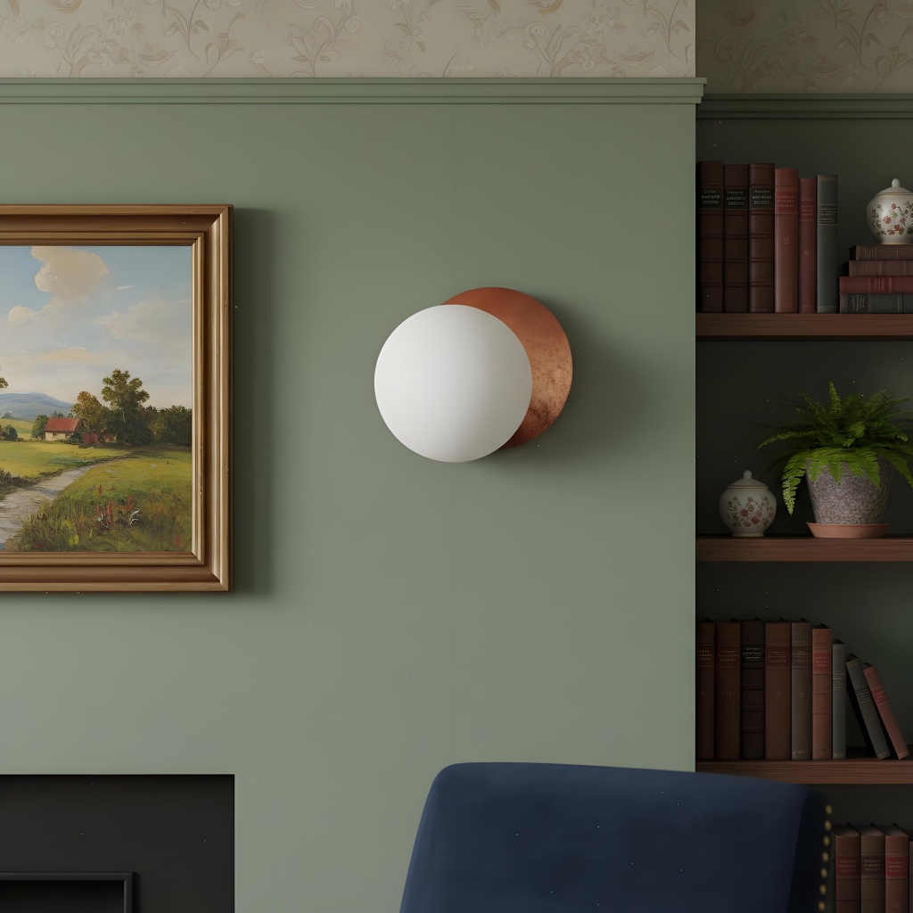 Discola wall light above a sofa