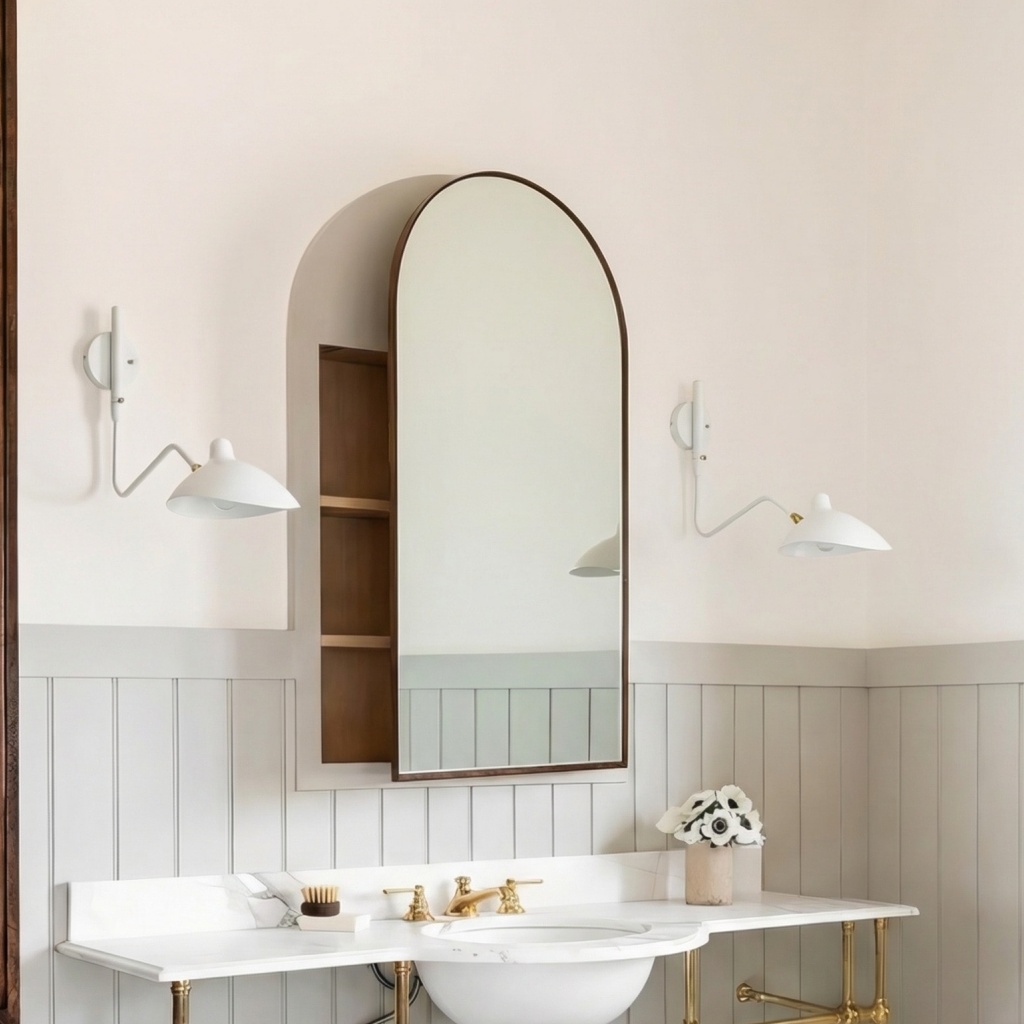 Arclume wall light in a living room