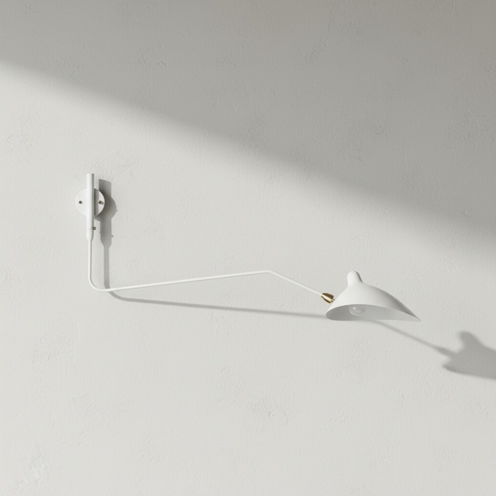 White single arm Arclume wall light