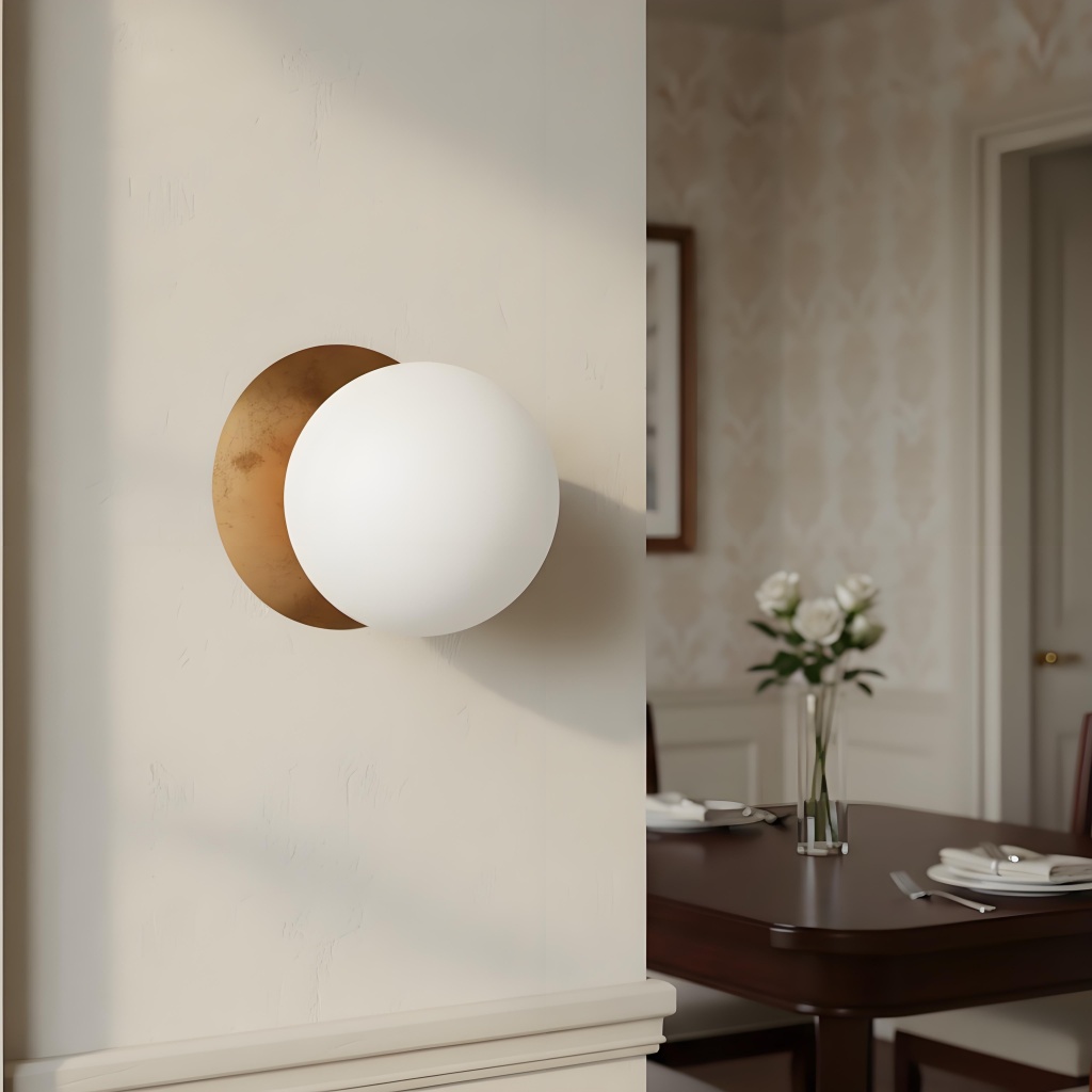Discola wall light in a lounge with green wall