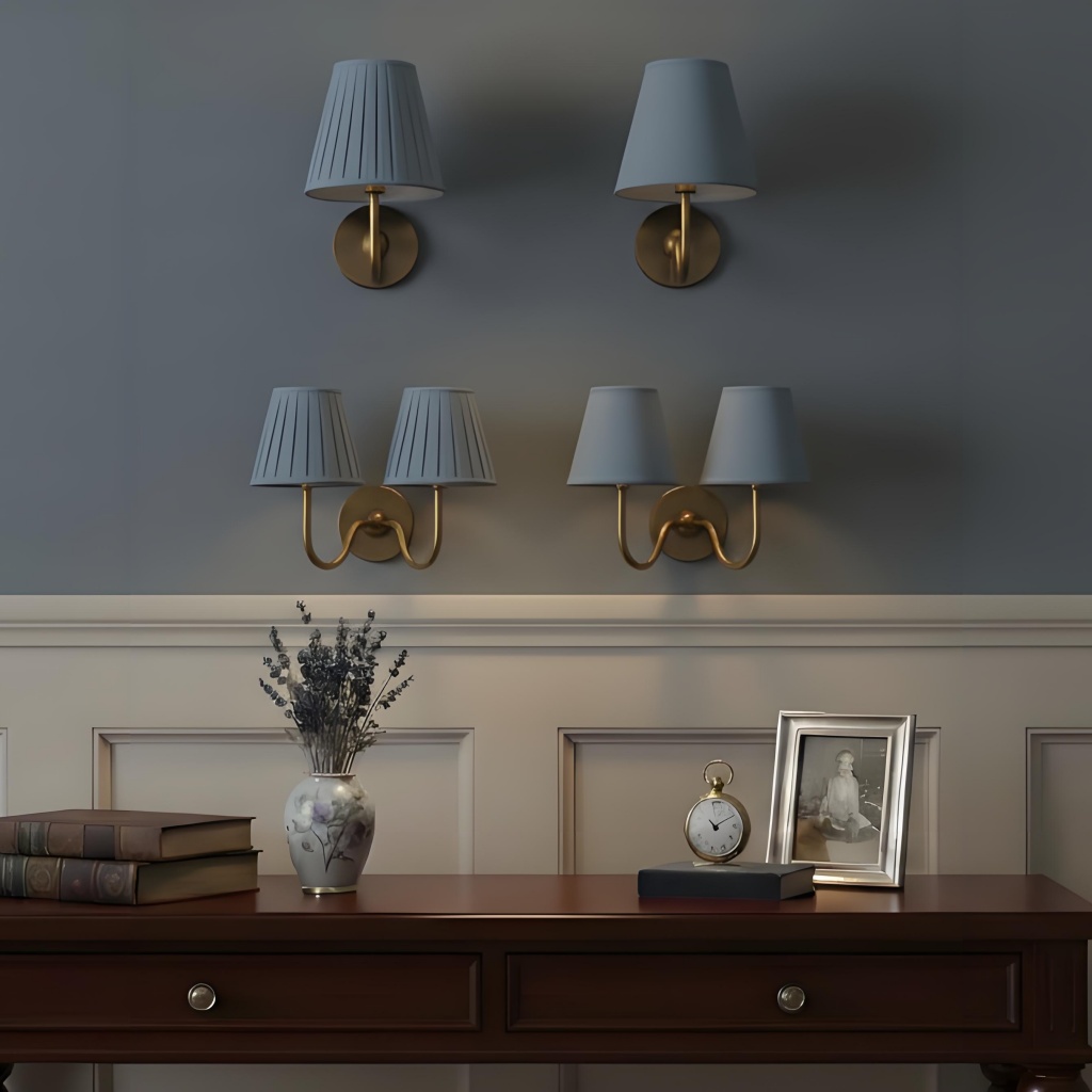 Tumbled Brass dusty blue shade option