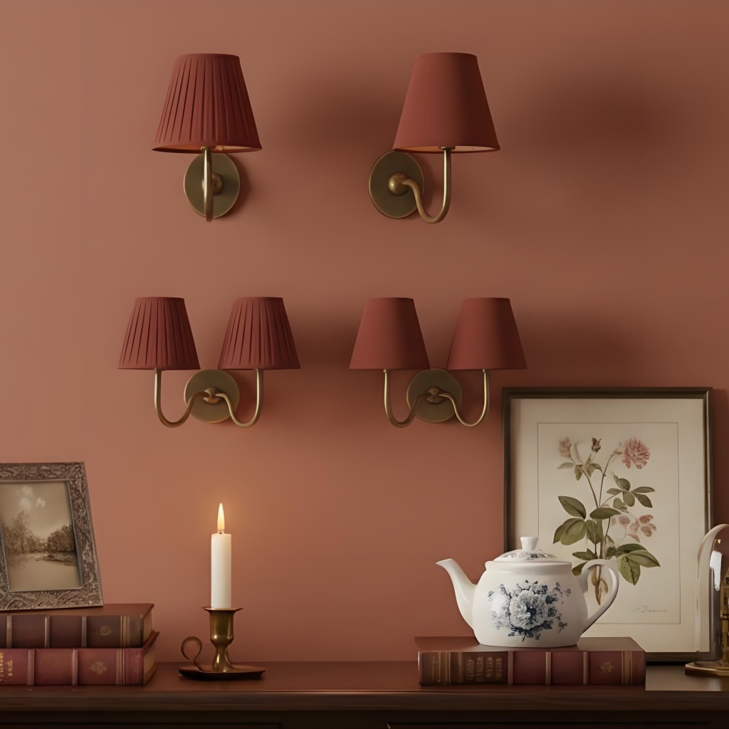 Tumbled Brass red shade option