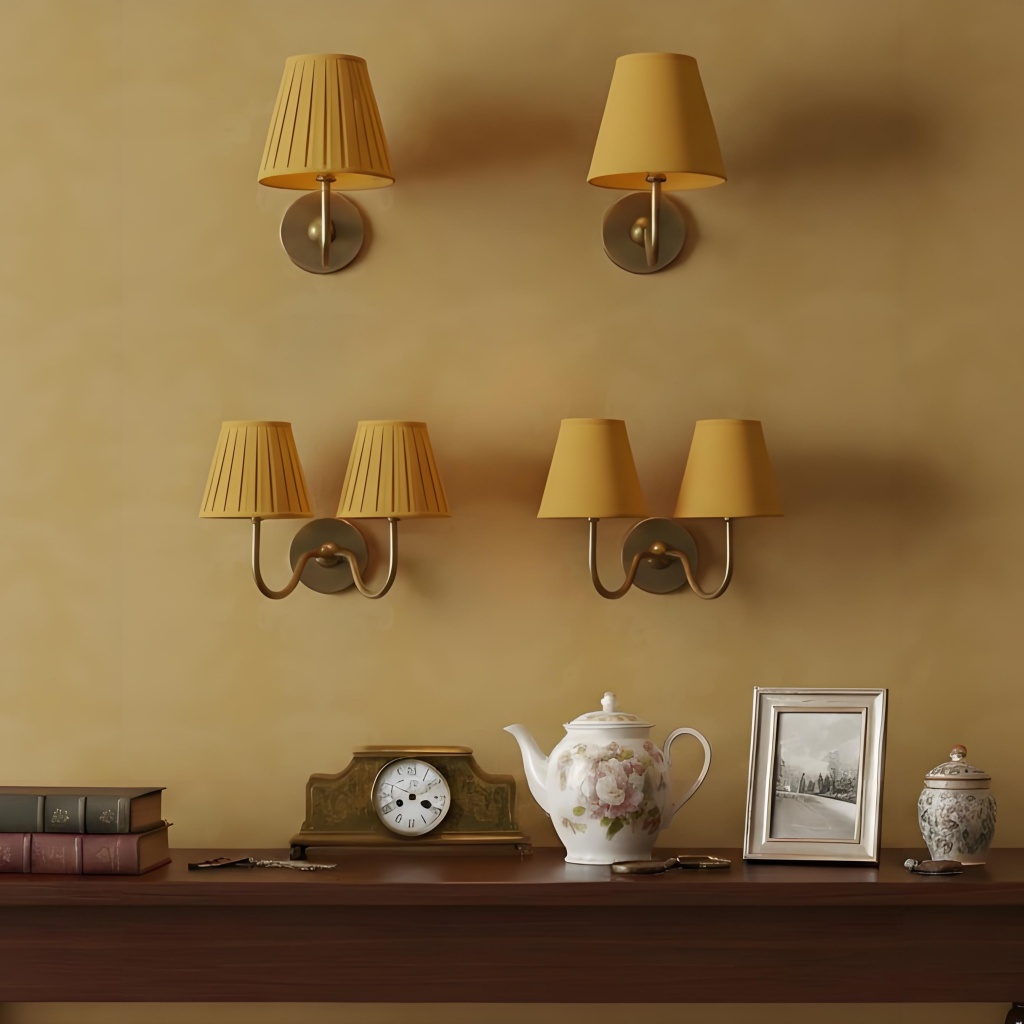 Tumbled Brass mustard yellow shade option