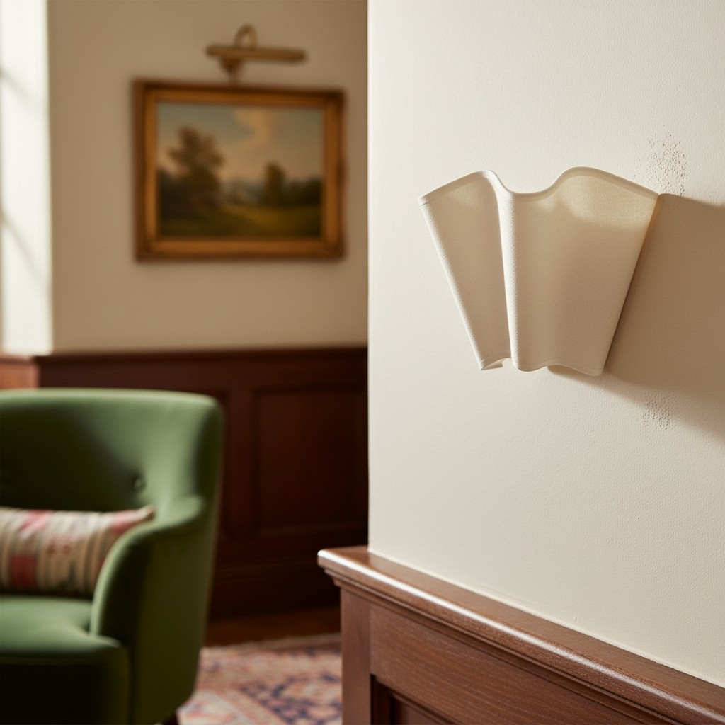Oslan wall sconce with pull cord above seating