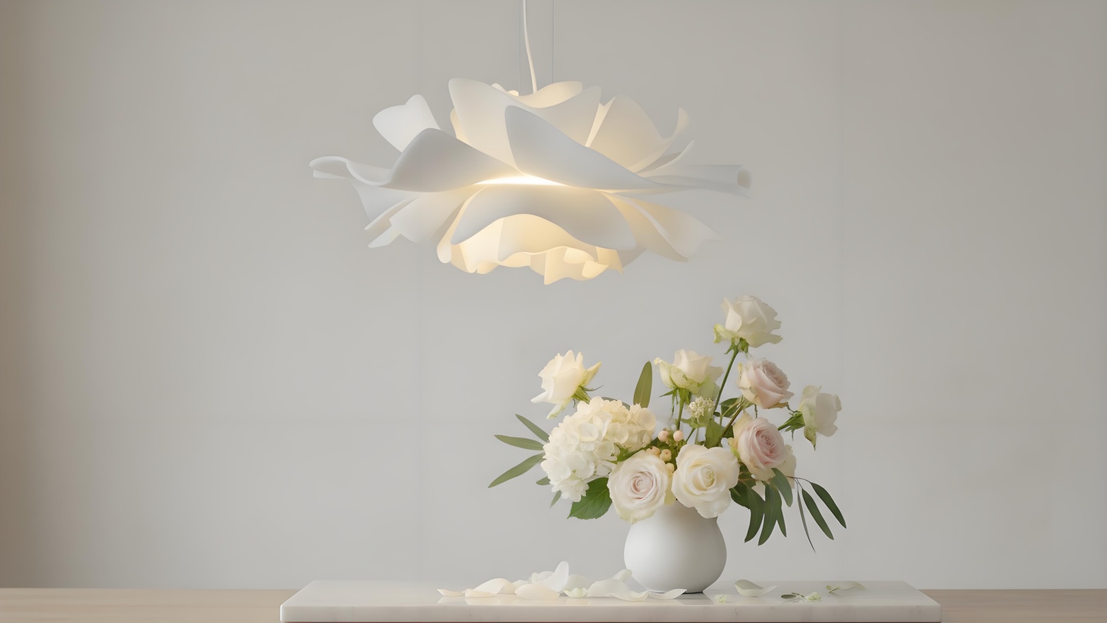 Flower pendant light video poster