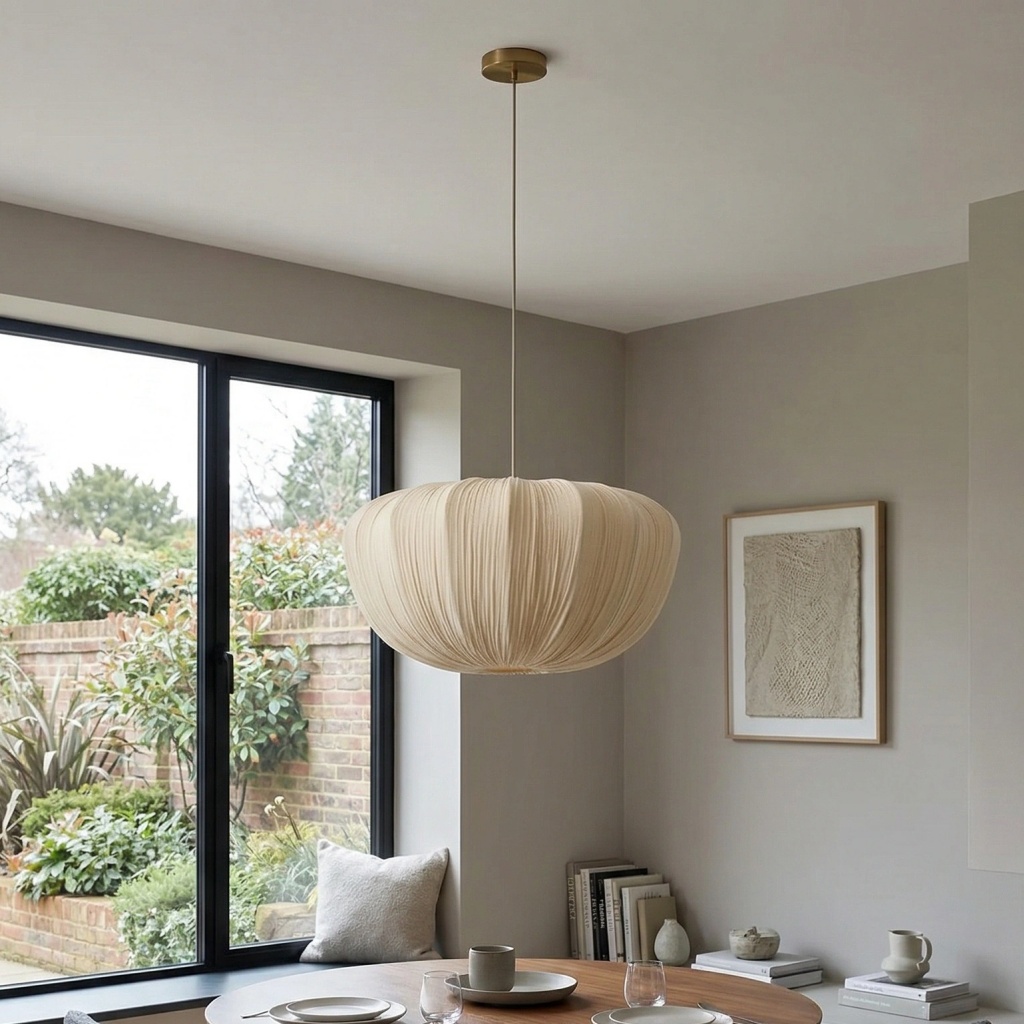 Ostrea pendant in a calm living space