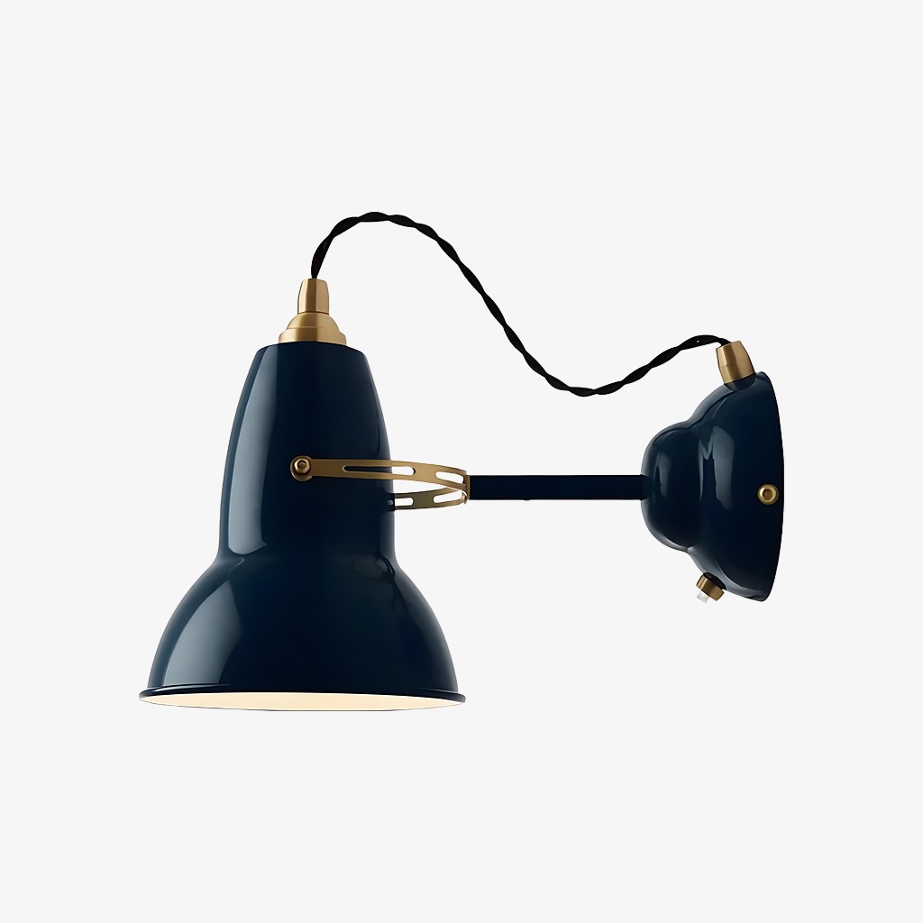Blue Modryx adjustable wall light