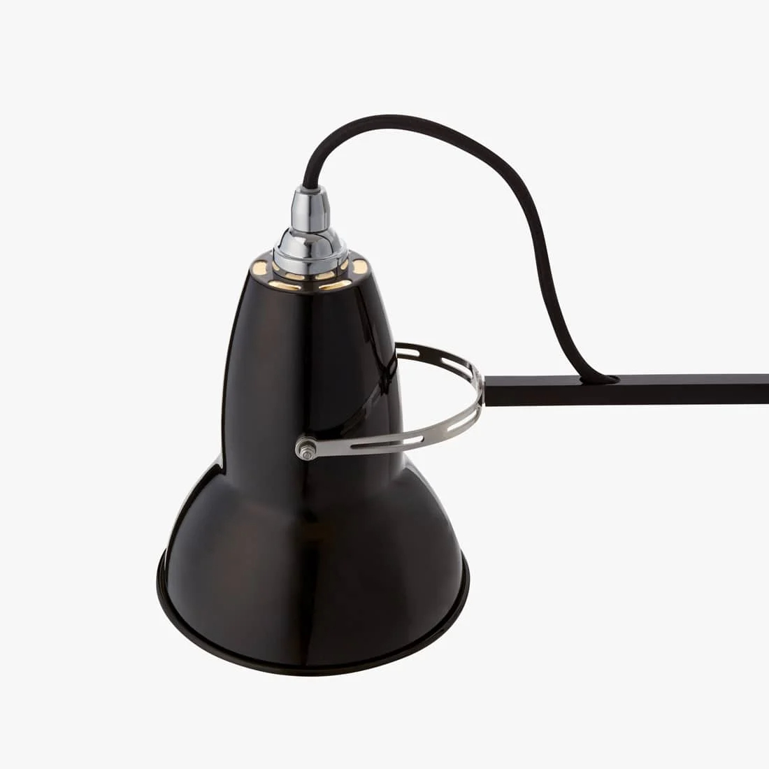 Black Modryx desk lamp shade detail
