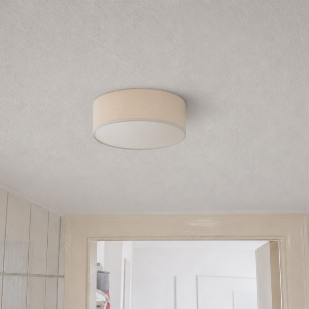 Customer room photo with ceiling light