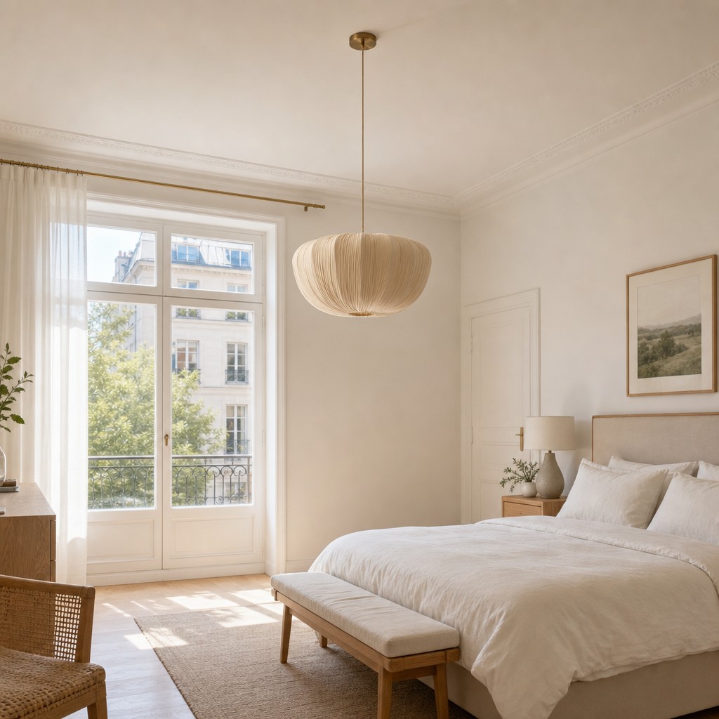 Ostrea pendant in a bedroom