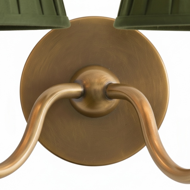 Round canopy and curved arm detail