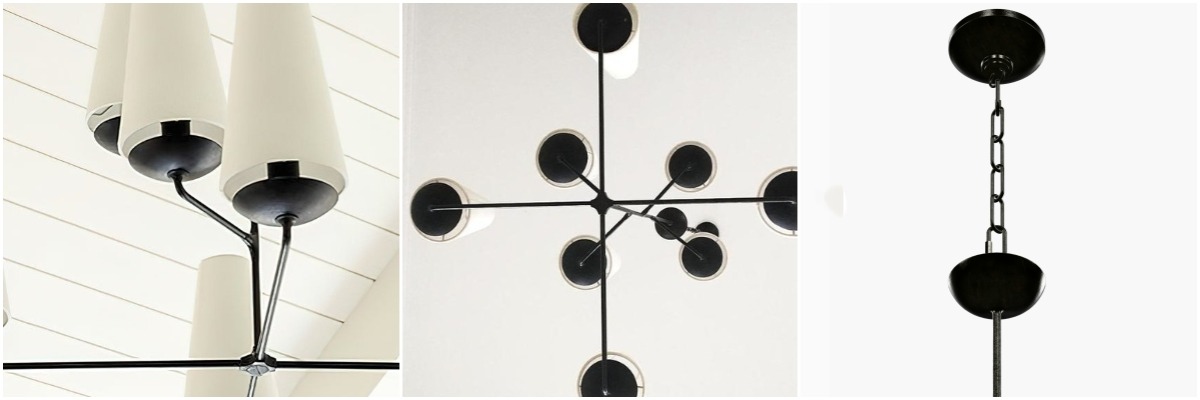 Fontaine Vertical Chandelier close-up details