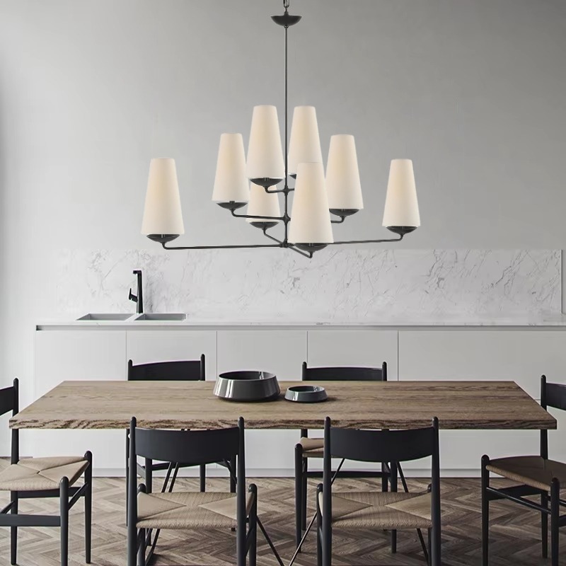Fontaine Vertical Chandelier dining room scene