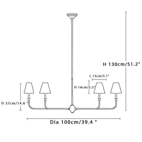 4-Light size diagram