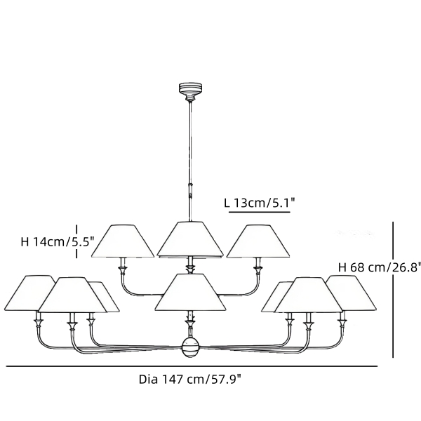 12-Light size diagram