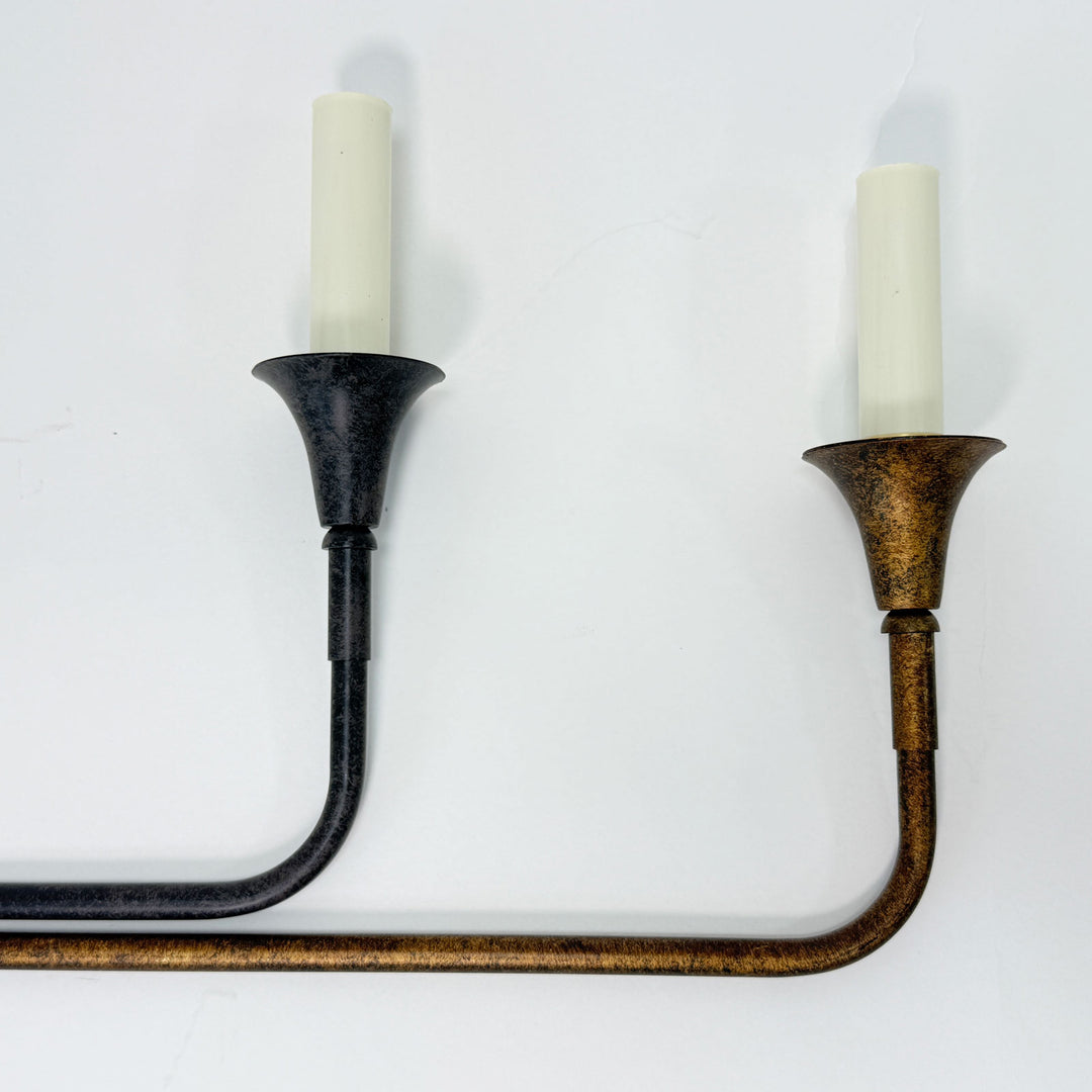 Candlestick style chandelier detail