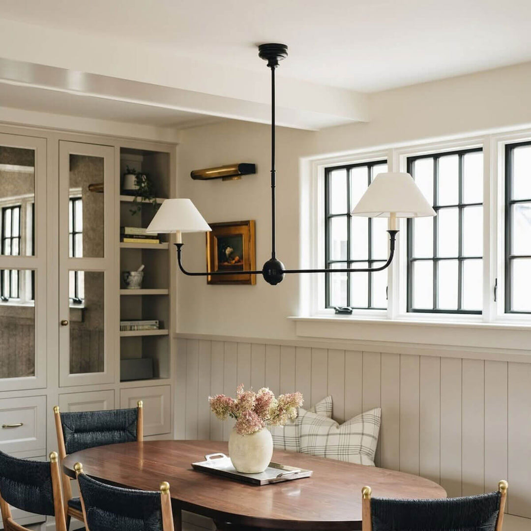 Piaf Grande chandelier above a dining nook