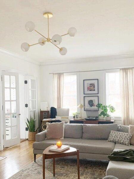Staggered glass burst chandelier deals