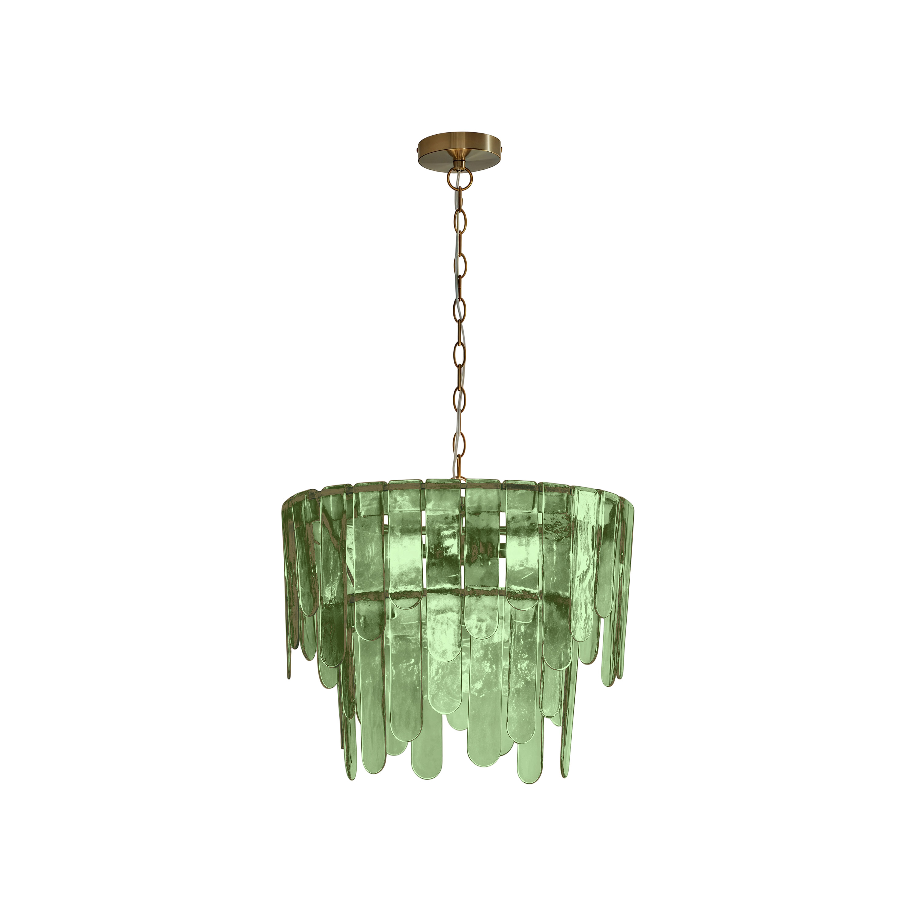 Green Ornella Murano glass chandelier option