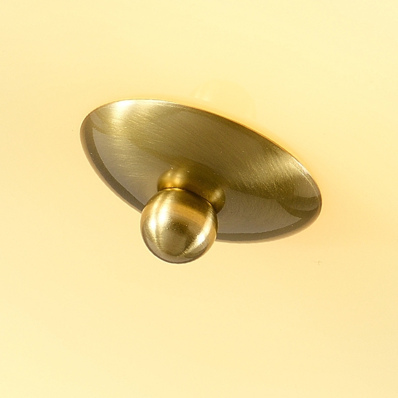 Polished metal center button detail