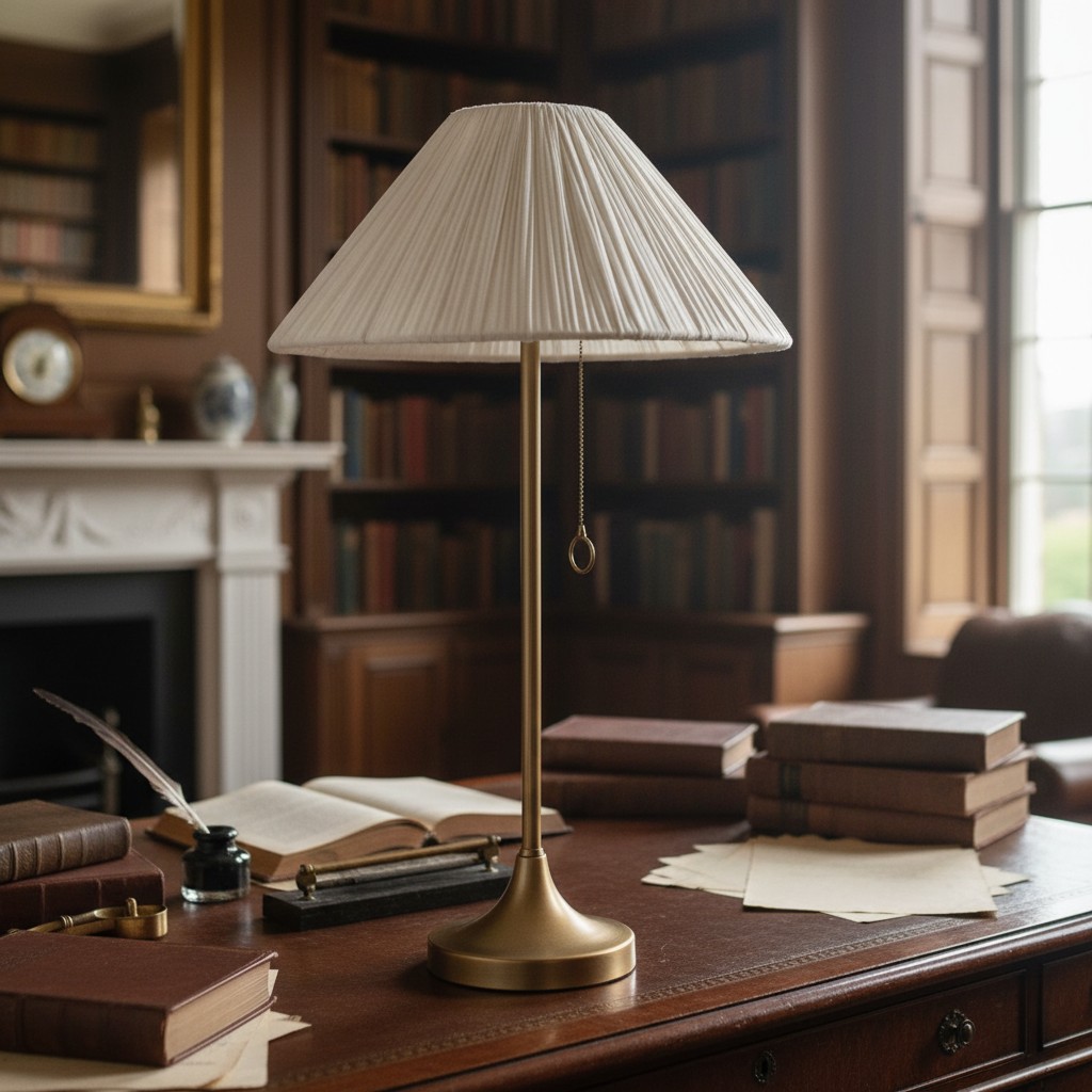 Nordlys lamp on a study desk