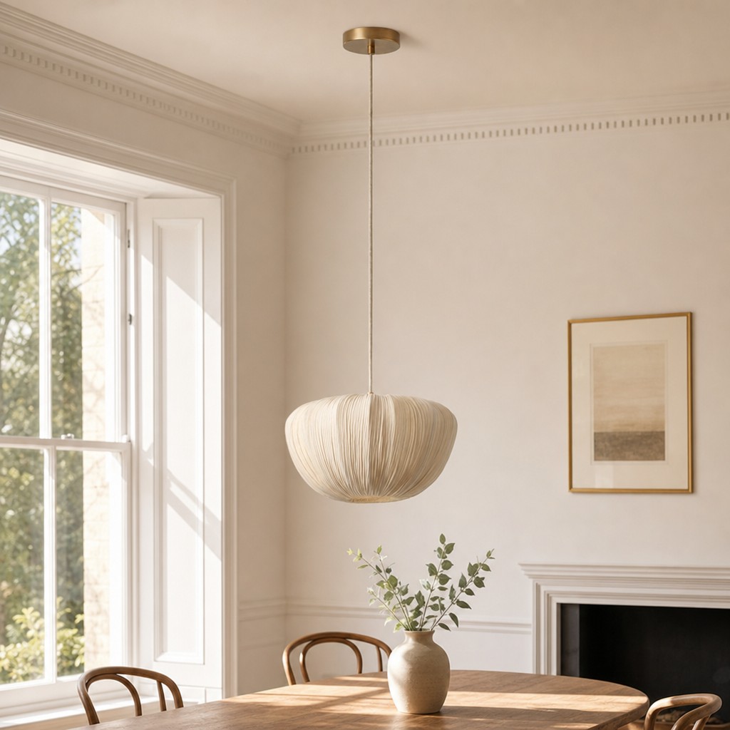 Ostrea pendant above a dining table