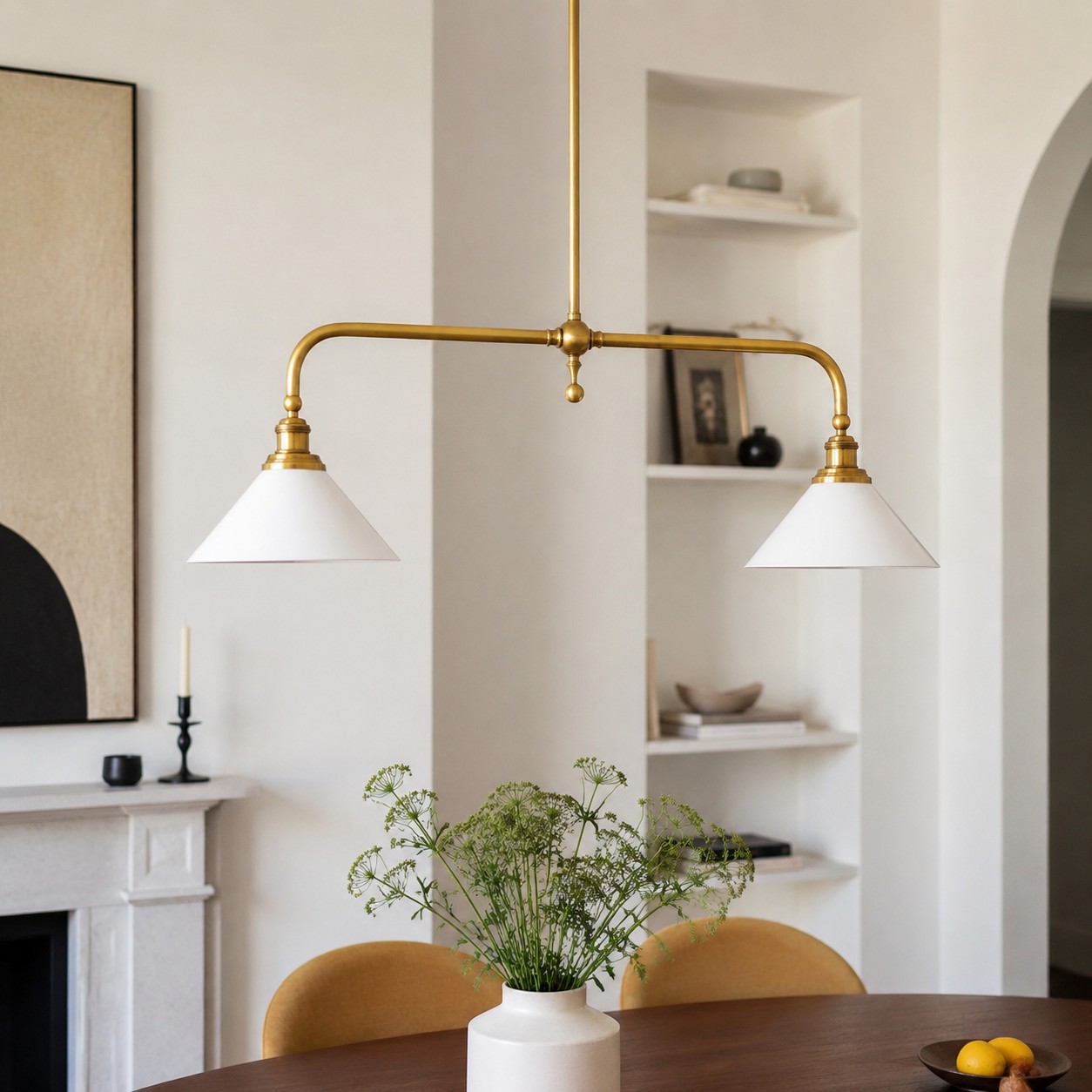 Thetford Pendant Light in a dining room context