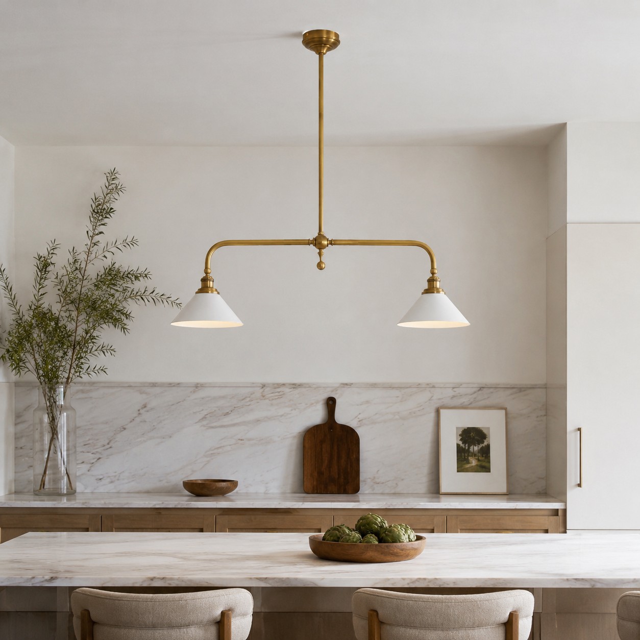 Thetford Pendant Light over a kitchen island