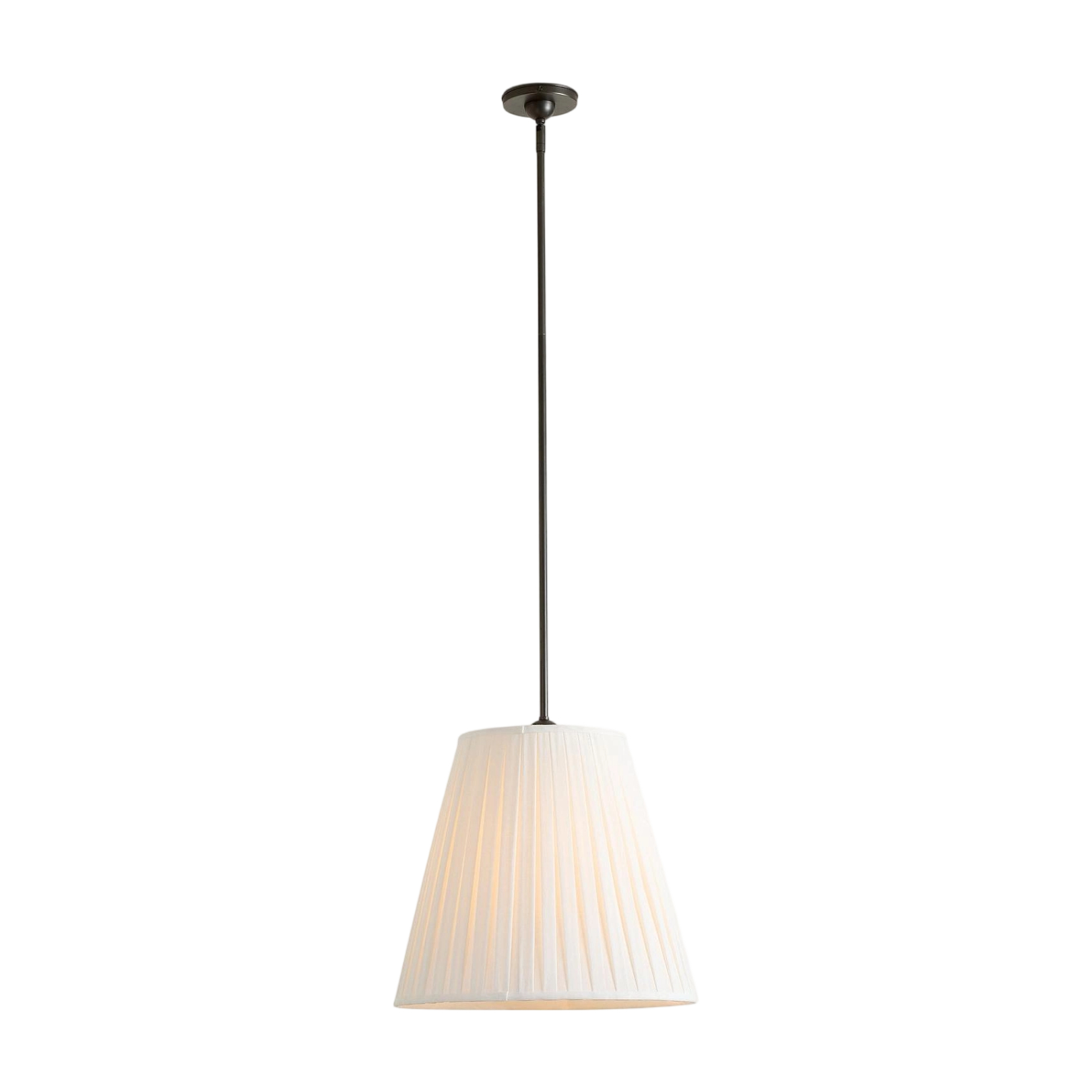 Matte Black Luvora pleated shade pendant