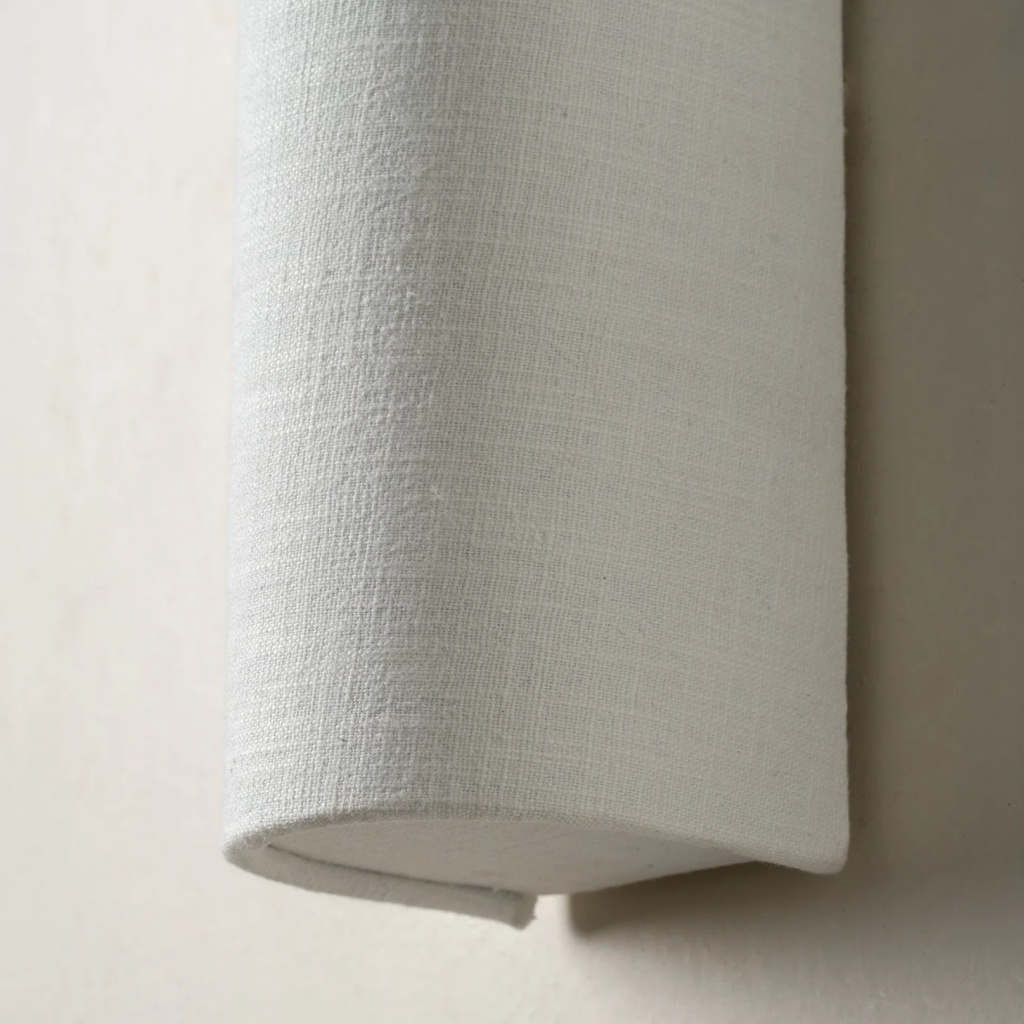 Vue du produit de l'applique murale en tissu Linbron simple