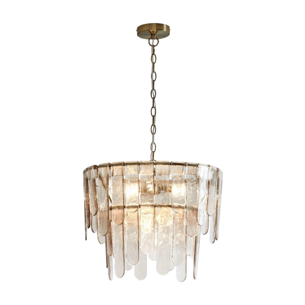 Grey Ornella Murano glass chandelier option