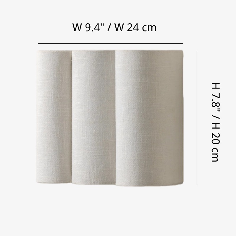 Dimensiones de la lámpara de pared Slim Linbron